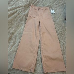 Billabong pale pink/peach denim pants size 25 NWT